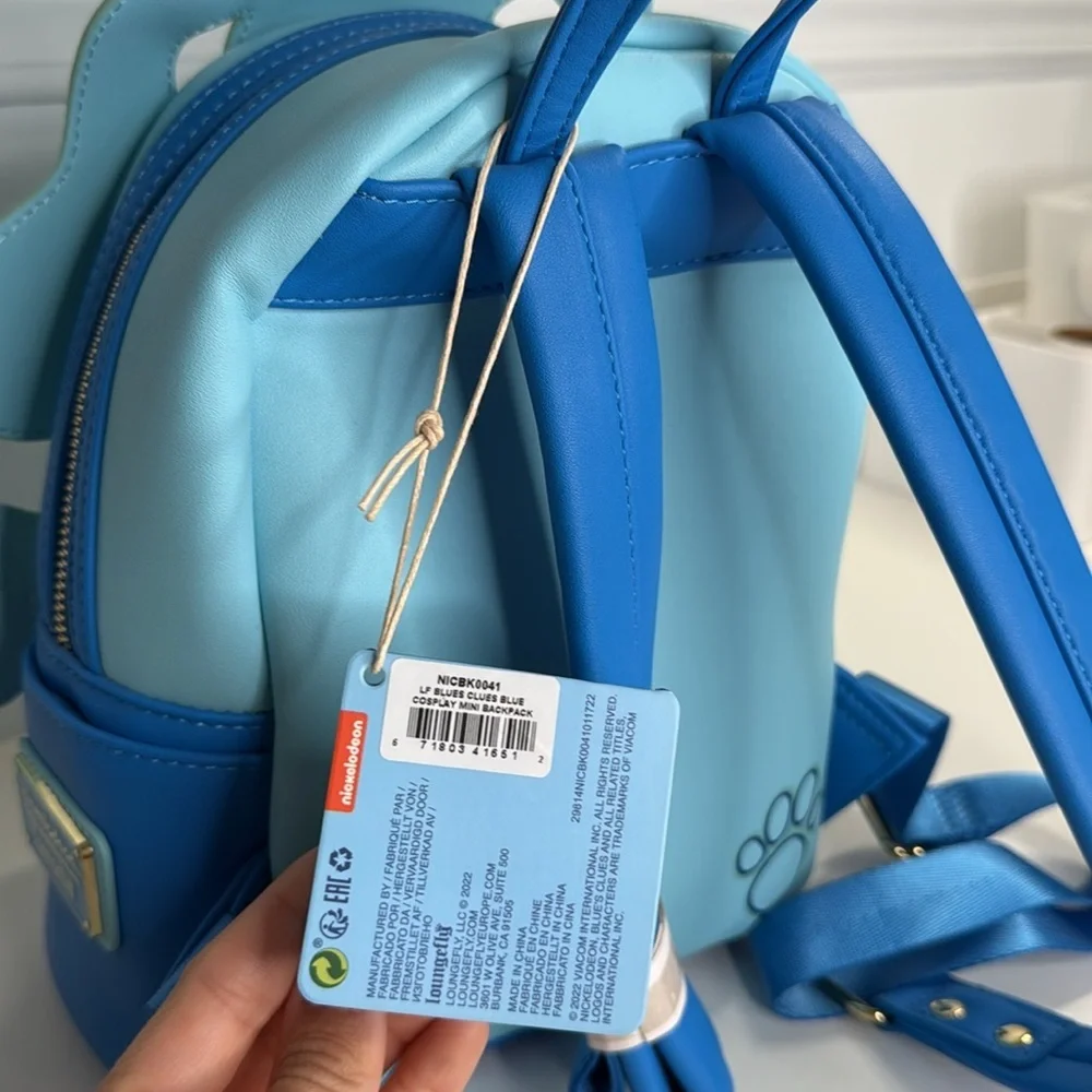 Loungefly Blue's Clues Blue Womens backpack Bag Purse